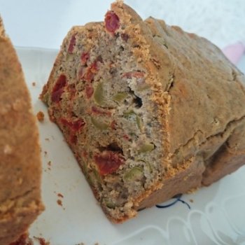 Recette : Cake Olives Romarin Tomates Confites sans gluten/lait