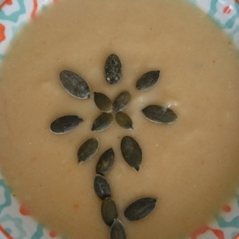 Recette : Velouté de céleri rave graines de courge